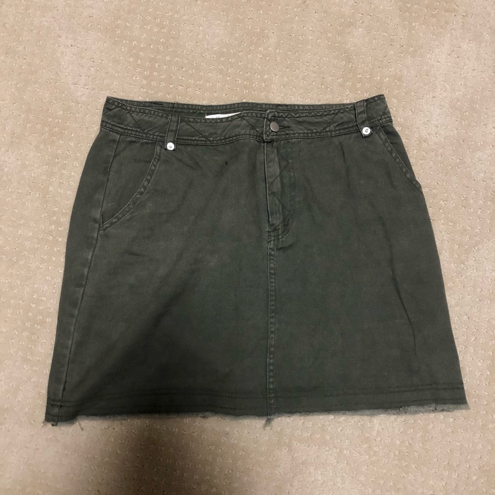 Hunter green skirt
